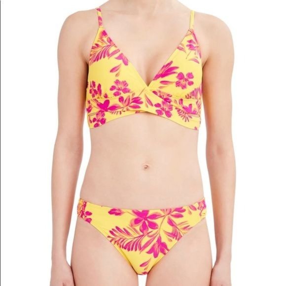 BCBG Paris Floral Bikini Swimsuit - Picture 1 of 14